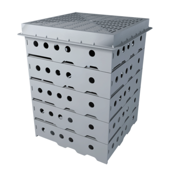 Inspection chamber for green roofs – height on request Inspection chamber for green roofs – height on request