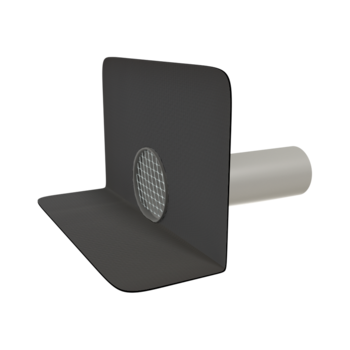 Round through wall outlets with integrated custom made sleeve Round through wall outlets with integrated custom made sleeve