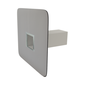 Squared safety overflows with integrated PVC sleeve Squared safety overflows with integrated PVC sleeve